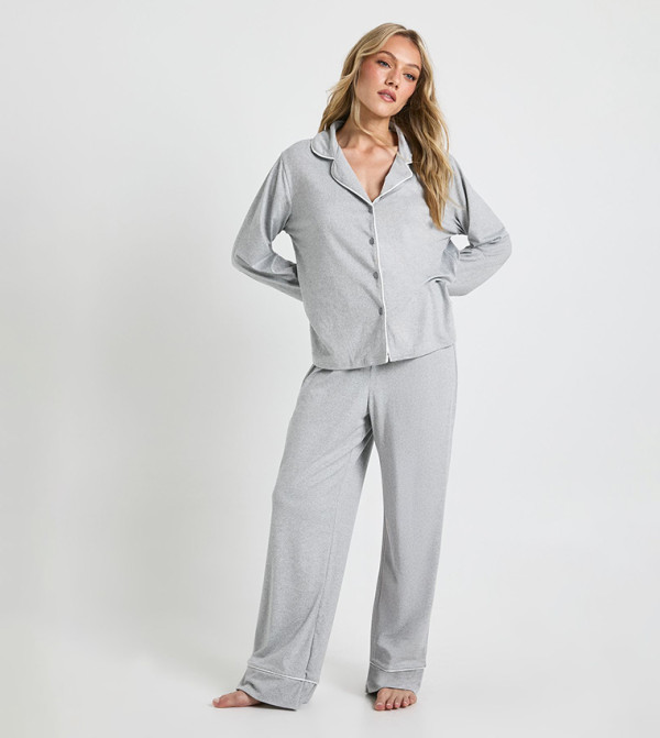 بوهو  vacation-loading-w - رمادي Pyjama Set
