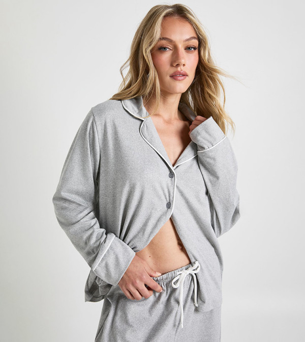 بوهو  vacation-loading-w - رمادي Pyjama Set