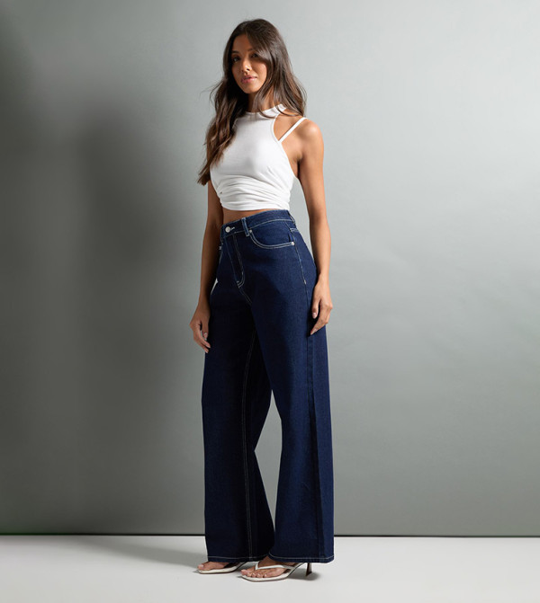 boohoo boohoo - Blue Straight Jeans