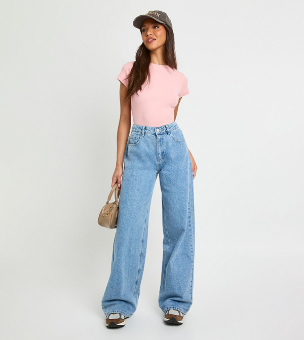 بوهو بلوزات - وردي Casual Tops