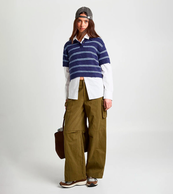 boohoo  Cargos - Khaki Cargos