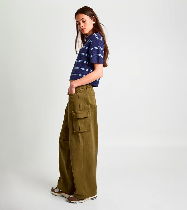 boohoo  Cargos - Khaki Cargos