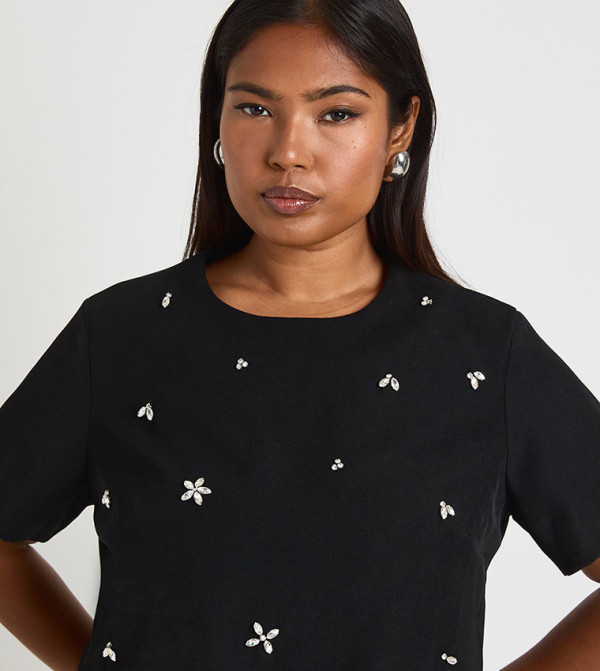 boohoo T-Shirts & Shirts - Black T-Shirts & Shirts