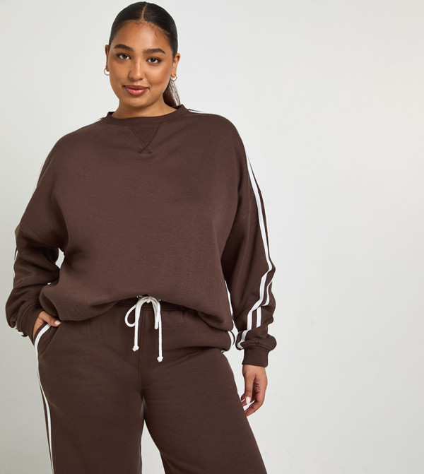 boohoo  Hoodies & Sweatshirts - Brown Hoodies & Sweatshirts