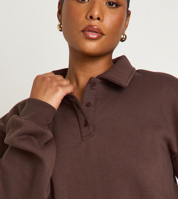 boohoo  Hoodies & Sweatshirts - CHOCOLATE Hoodies & Sweatshirts