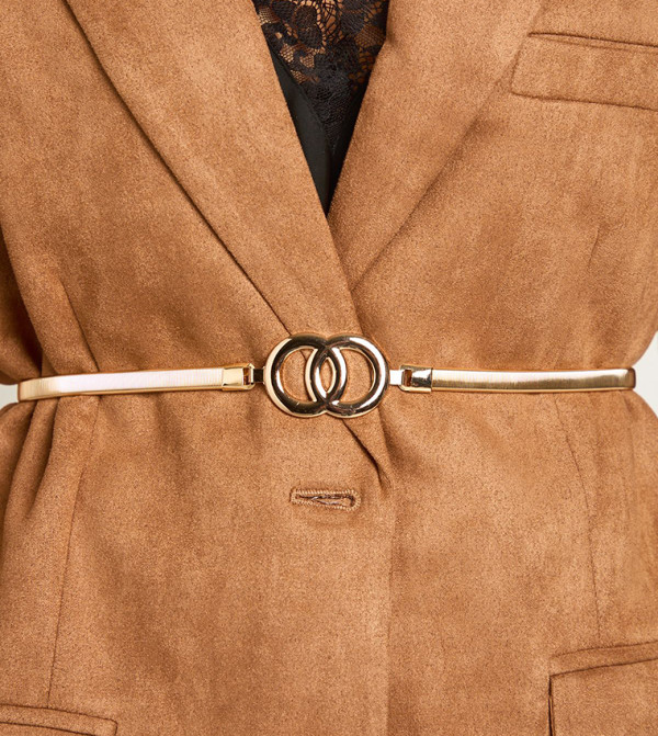boohoo  Non Leather Belts - Gold Non Leather Belts