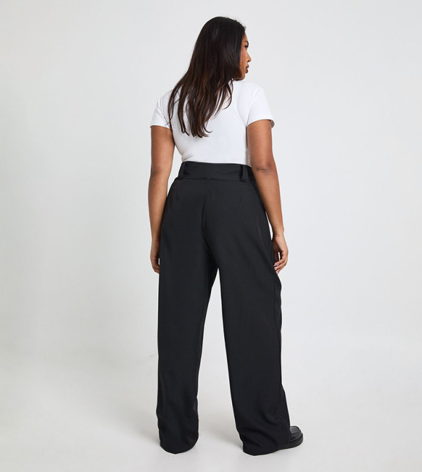 boohoo Pants & Leggings - Black Pants & Leggings
