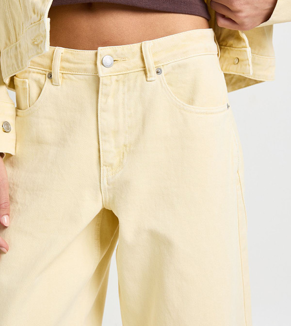 boohoo  Straight Jeans - Beige Straight Jeans