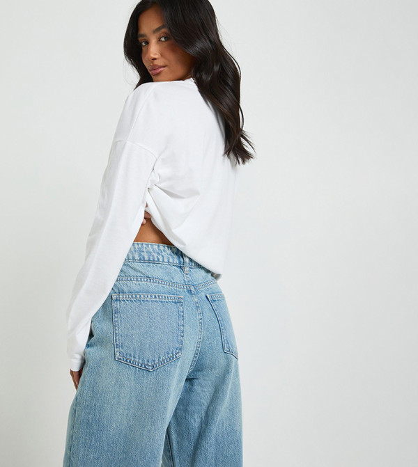 boohoo  Jeans - Blue Straight Jeans