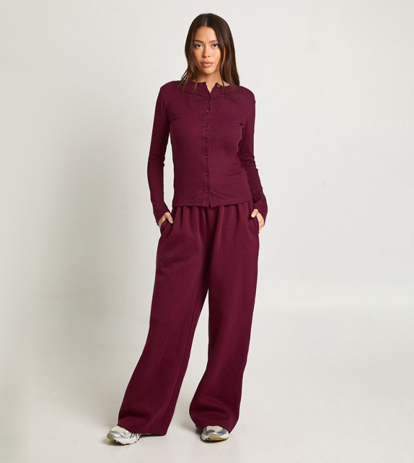 بوهو  أطقم متناسقة - أحمر Co-Ord Set