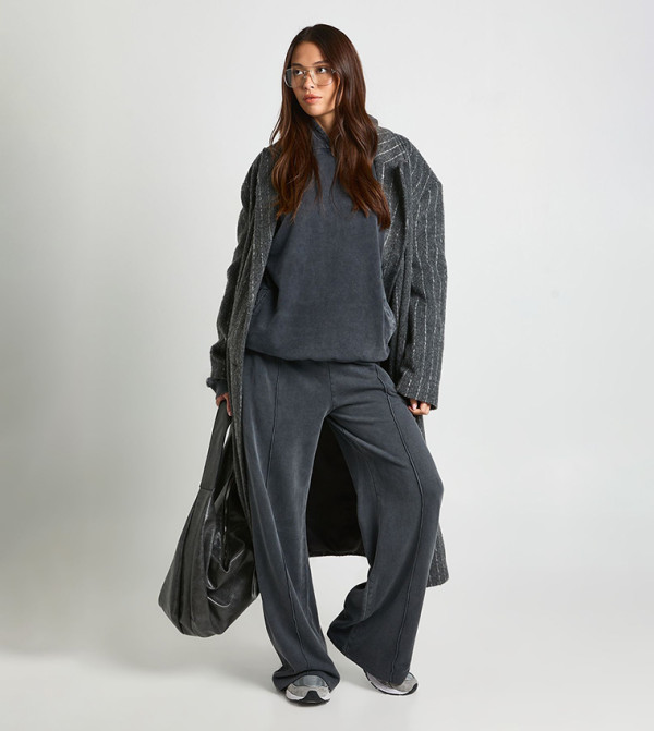 بوهو  بناطيل رياضية - رمادي Sweatpants