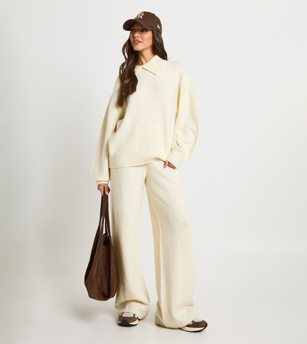 بوهو  أطقم ملابس - بيج Co-Ord Set
