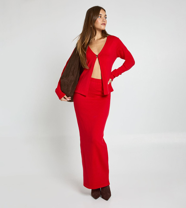 بوهو  co-ord-sets - أحمر Co-Ord Set