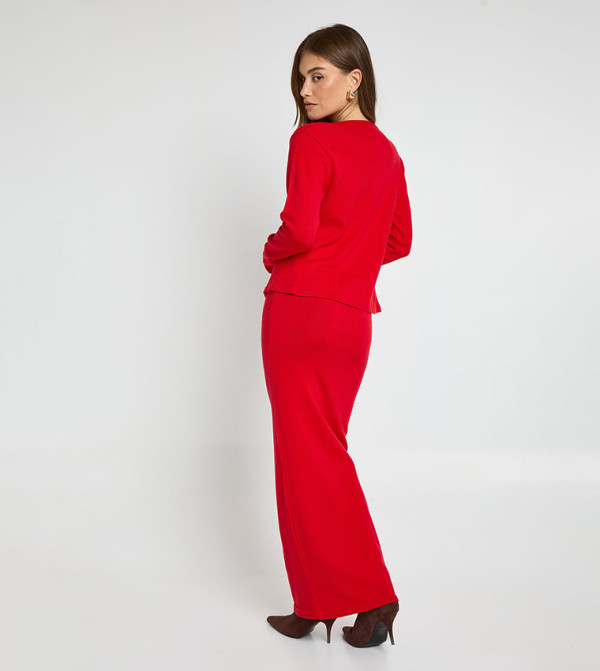 بوهو  co-ord-sets - أحمر Co-Ord Set