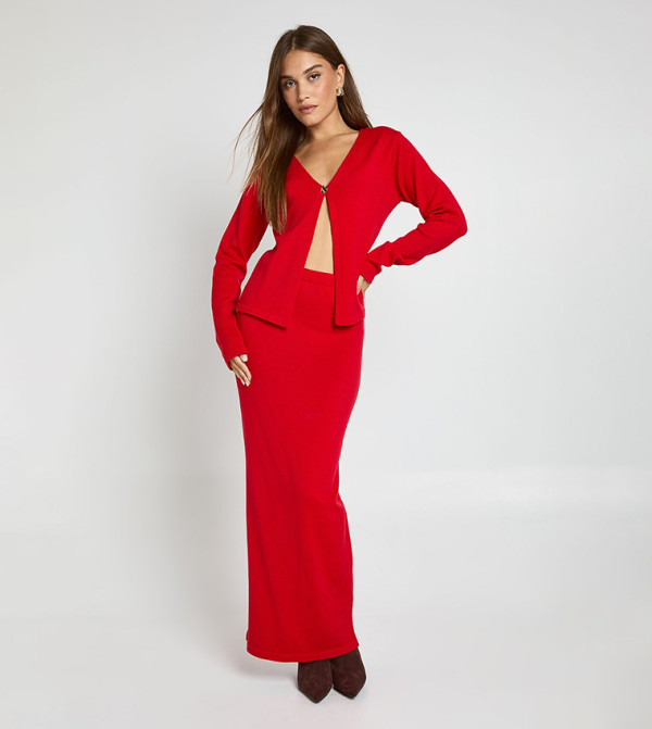 بوهو  co-ord-sets - أحمر Co-Ord Set