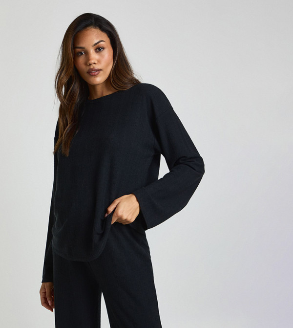 بوهو  ملابس حوامل - أسود Tops & T-shirts