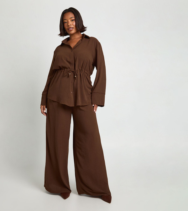 boohoo  Co-Ord Sets - Brown Co-Ord Sets