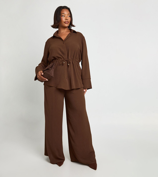 boohoo  Co-Ord Sets - Brown Co-Ord Sets