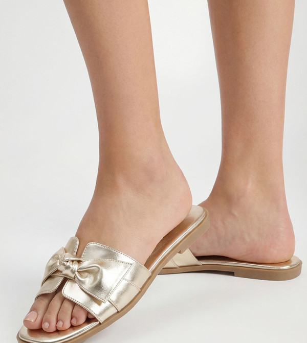 بوهو  modest-glam-w - ذهبي Flat Sandals