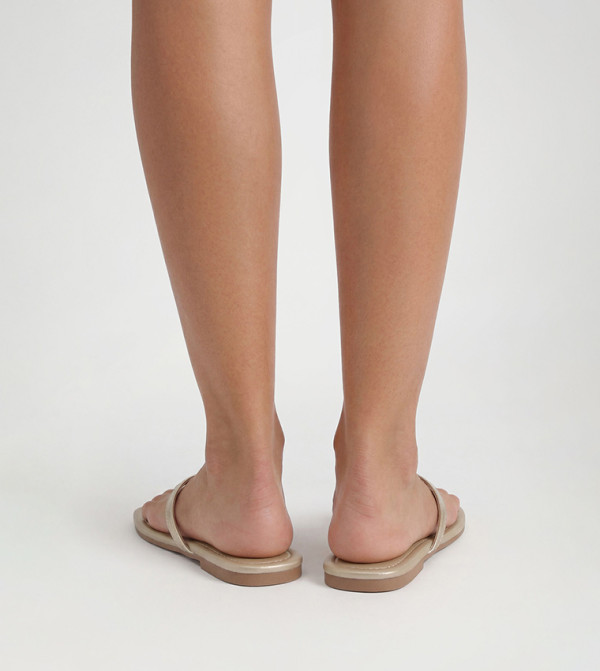 بوهو  modest-glam-w - ذهبي Flat Sandals