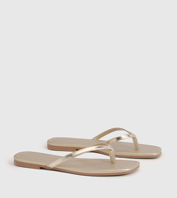 بوهو  modest-glam-w - ذهبي Flat Sandals
