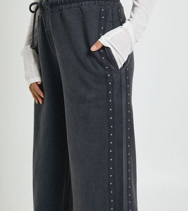 بوهو بناطيل وليقنز - رمادي Sweatpants