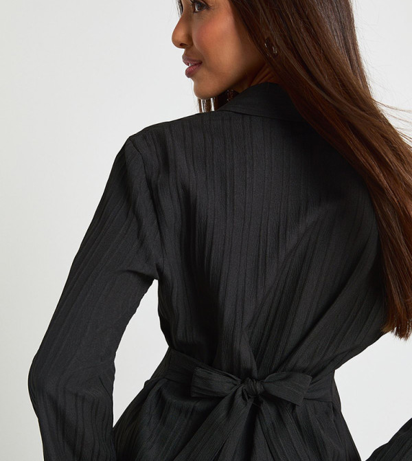 بوهو أطقم ملابس - أسود Co-Ord Set