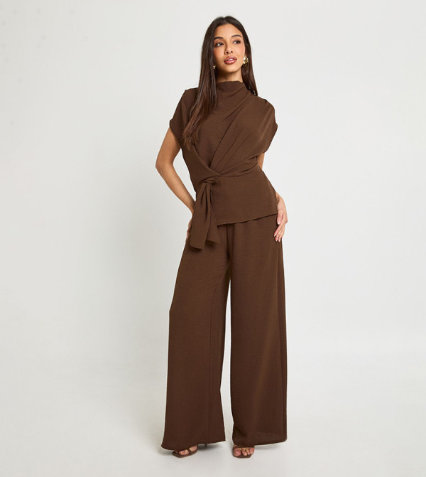 بوهو أطقم ملابس - بني Co-Ord Set