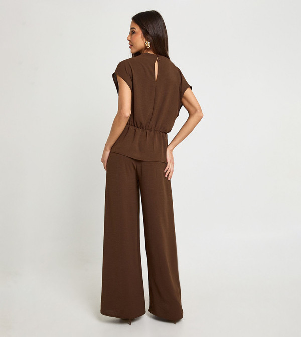 بوهو أطقم ملابس - بني Co-Ord Set