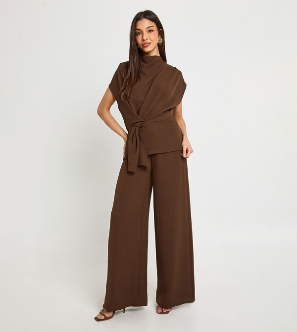 بوهو أطقم ملابس - بني Co-Ord Set