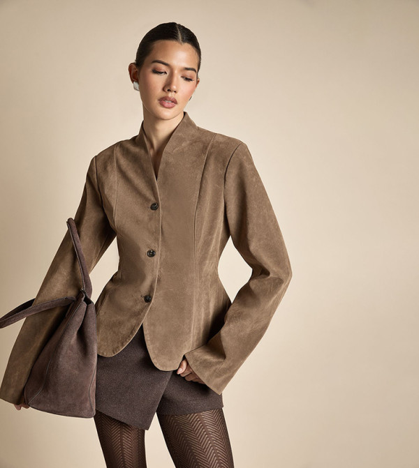 boohoo  Blazers - Brown Blazers