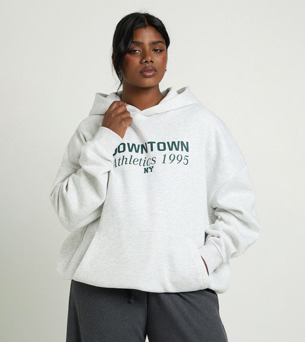 boohoo  Hoodies & Sweatshirts - Grey Hoodies & Sweatshirts