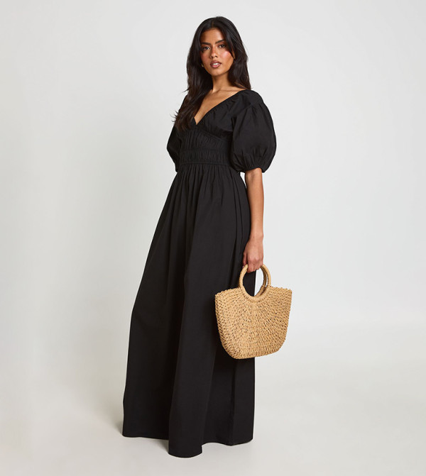 boohoo Clothing - BLACK Maxi Dresses
