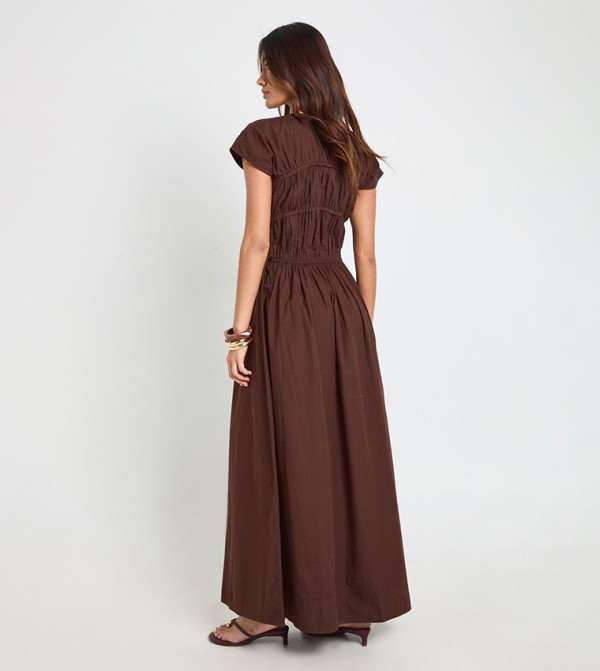 بوهو بوهو - بني  Maxi Dresses