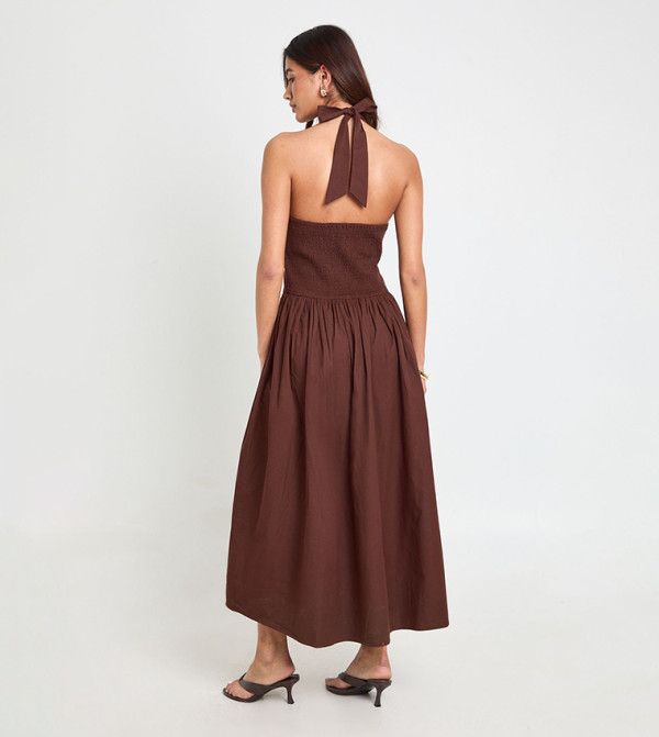 boohoo boohoo - Brown Midi Dresses