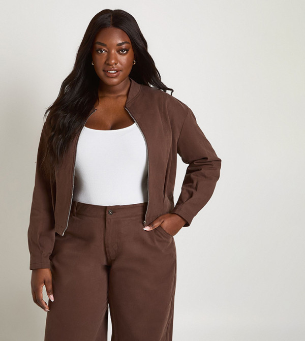 boohoo  Jackets & Coats - Brown Jackets & Coats