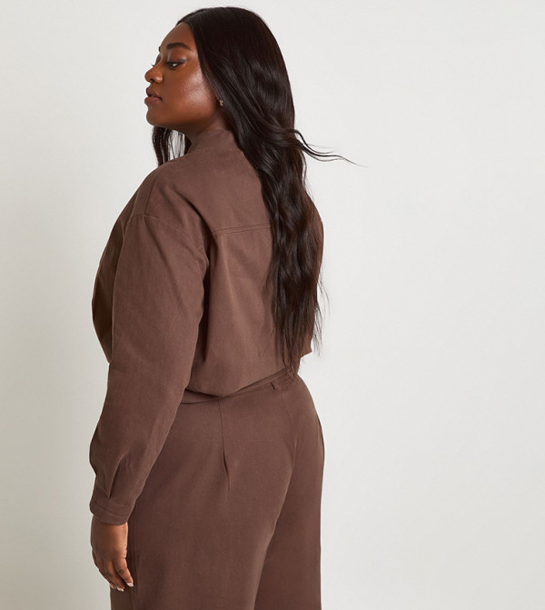 boohoo  Jackets & Coats - Brown Jackets & Coats