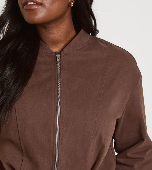 boohoo  Jackets & Coats - Brown Jackets & Coats