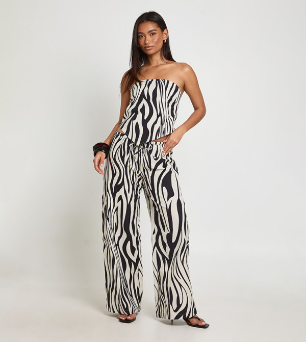 بوهو pretty-in-prints-w - متعدد Cropped Tops