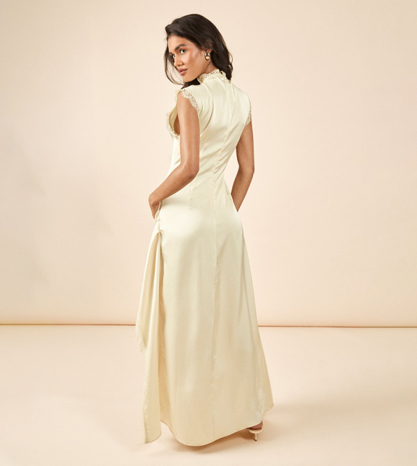 بوهو بوهو - أصفر Maxi Dresses