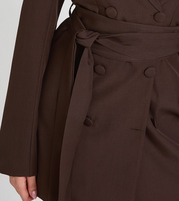 boohoo  Mini Dresses - Brown Mini Dresses