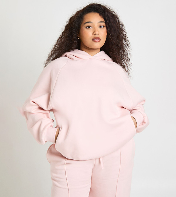 boohoo  Hoodies & Sweatshirts - Light Pink Hoodies & Sweatshirts