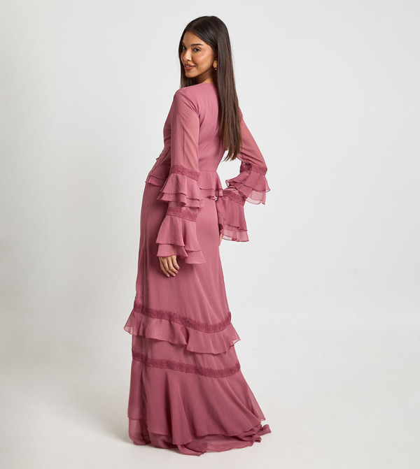 بوهو  فساتين - وردي Maxi Dresses