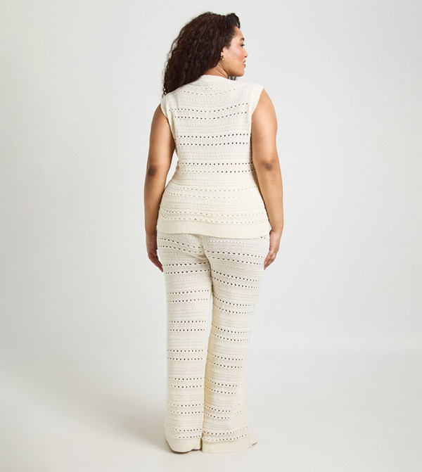 بوهو  أطقم ملابس - كريمي  Co-Ord Set