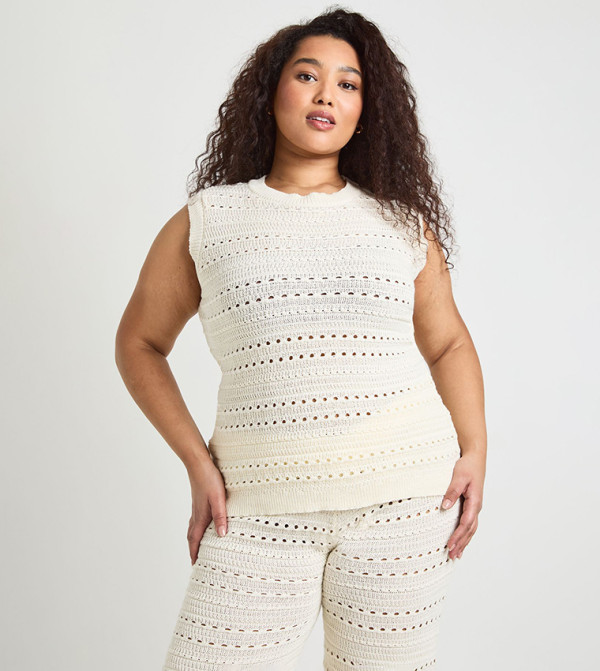 بوهو  أطقم ملابس - كريمي  Co-Ord Set