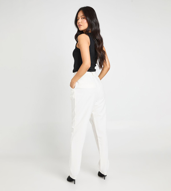 boohoo boohoo - White Casual Pants