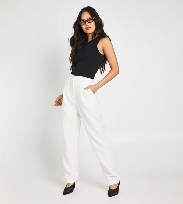 boohoo boohoo - White Casual Pants