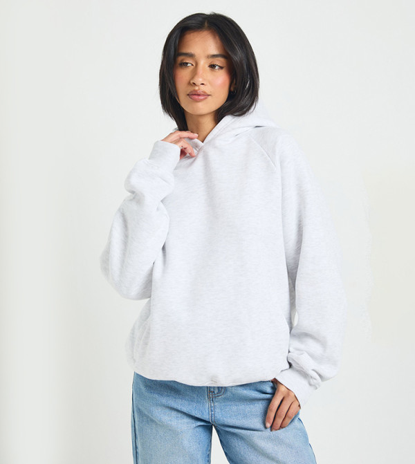 بوهو  هودي - LIGHT GREY هودي