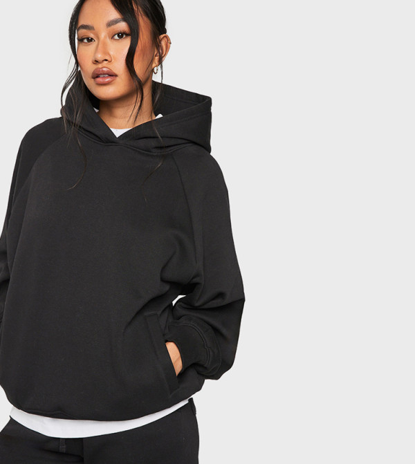 boohoo  Hoodies & Sweatshirts - BLACK Hoodies