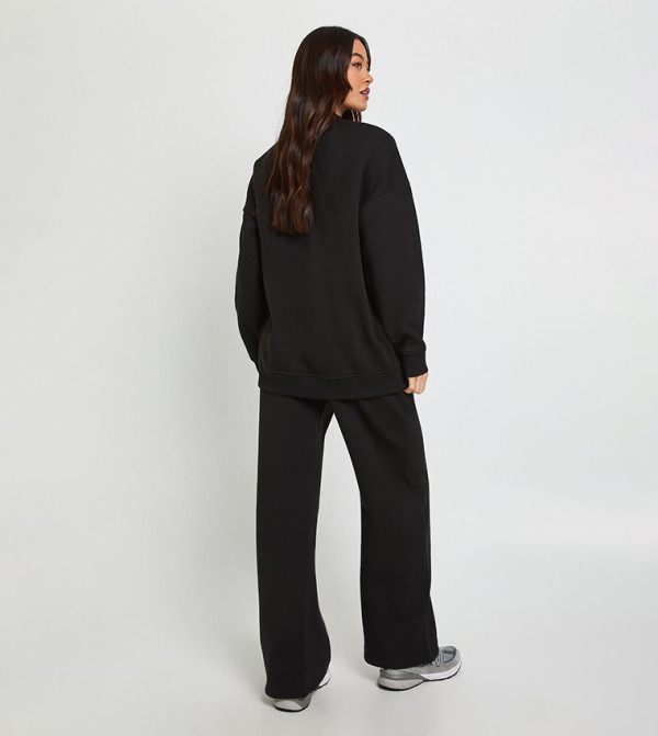 بوهو  أطقم ملابس - أسود Co-Ord Set